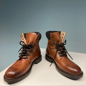 NOBRAND ™ Sz 9 There is No Brand Like NoBrand Lace Up Leather Distressed…